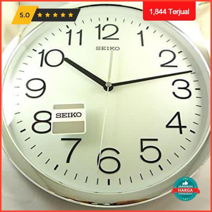 Dekorasi Rumah Jam Dinding Seiko Qxa041 Silver White | Jam Dinding Seiko Qxa041 Promo