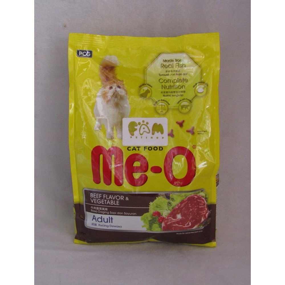 Me-O Beef Flavor &amp; Vegetable - Makanan Kucing / Cat Food