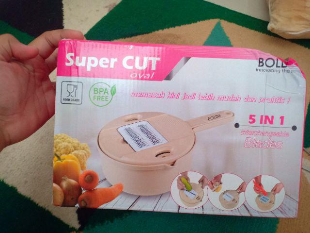 Bolde Super Cut Oval - Pemotong Kentang Sayuran - Alat Potong Pengiris Sayur Chopper Slicer Dicer