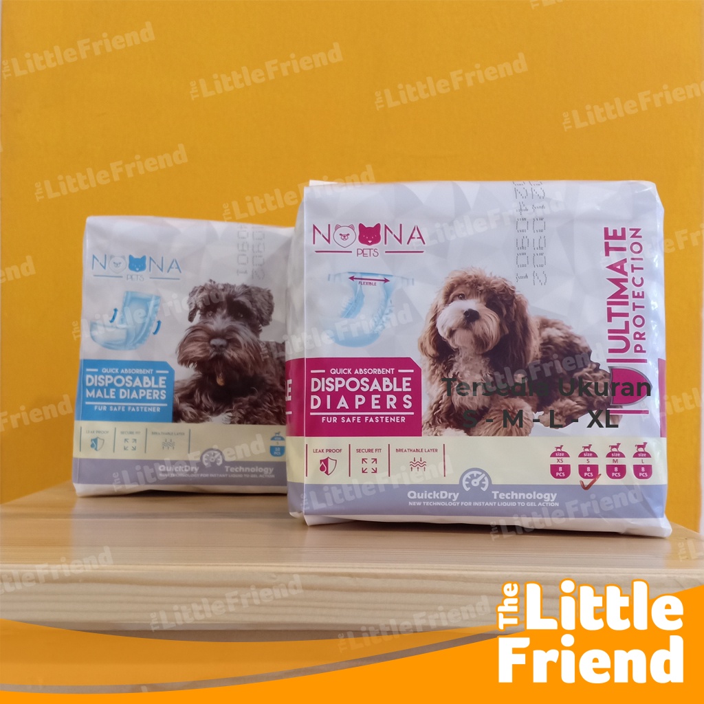 Popok Diapers Anjing Kucing Betina Loop Mens Anti Bocor NOONA PACK