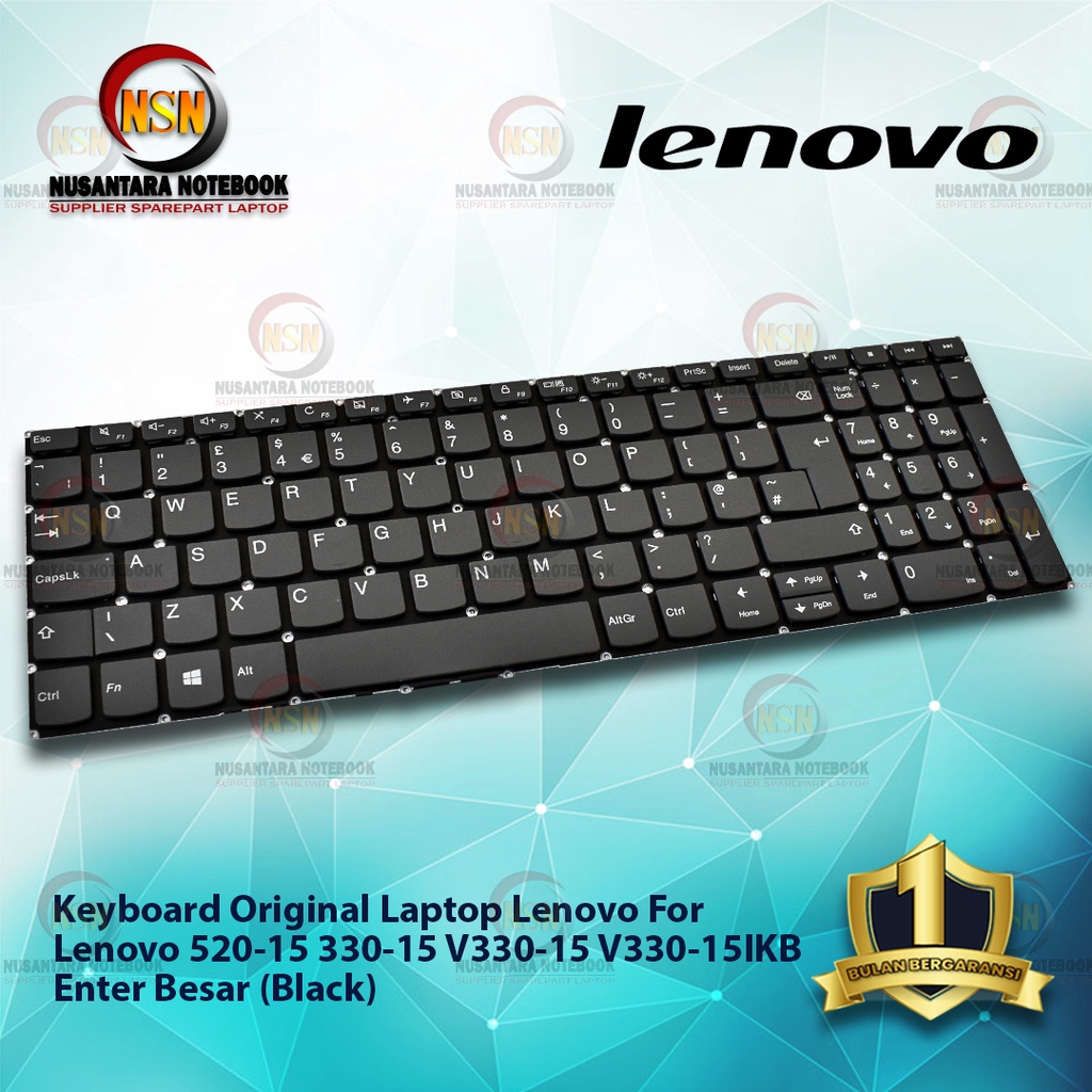 Keyboard Original Lenovo 520-15 330-15 V330-15 V330-15IKB Enter Besar