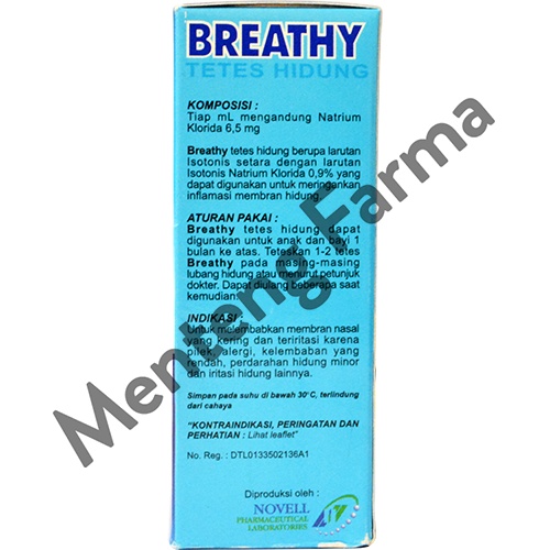 Breathy Nasal Drops 30 mL -  Obat Tetes Hidung Khusus Anak dan Bayi