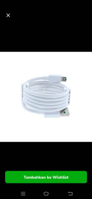 Kabel data oppo  original fast charging   2A.