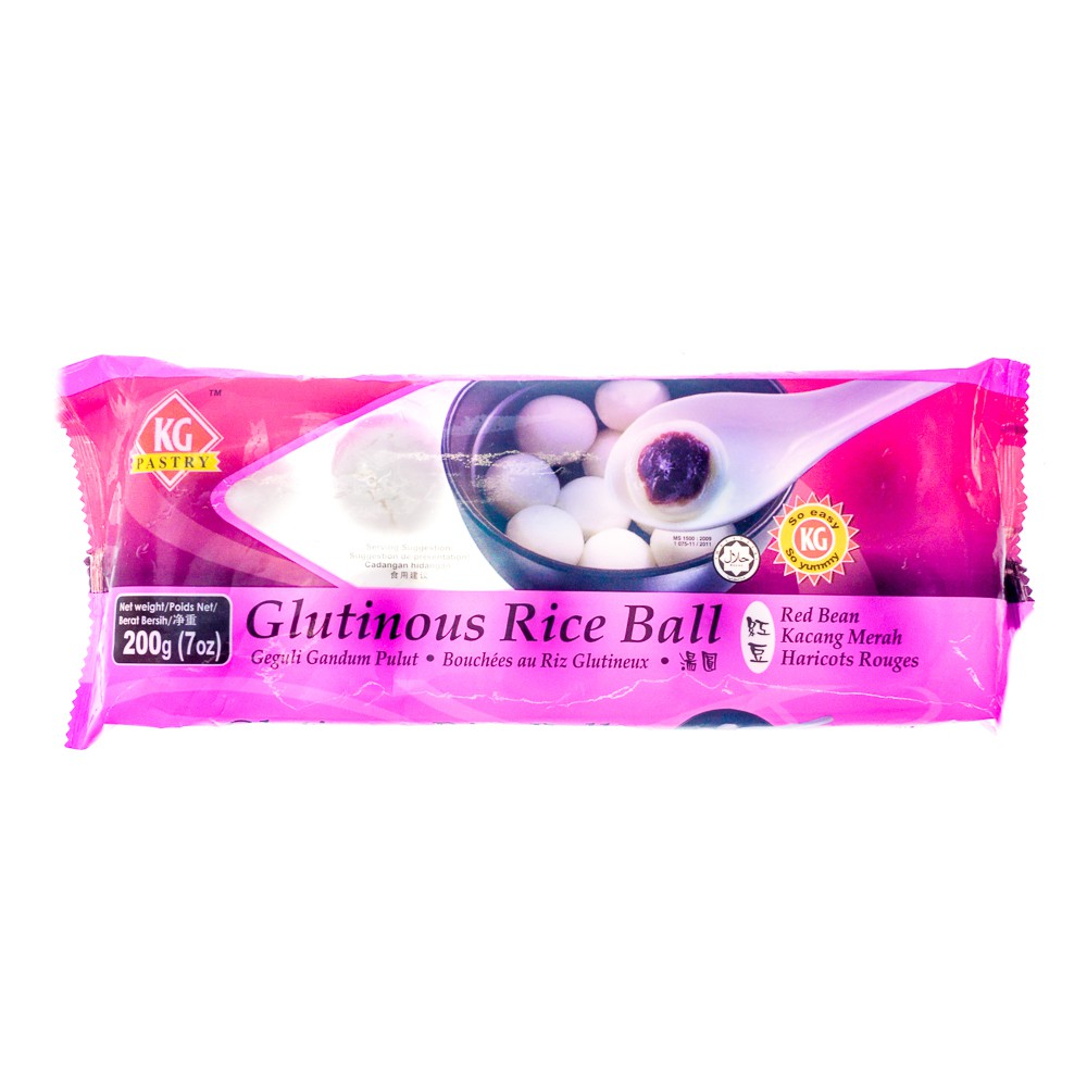 

KG GLUTINOUS RICE BALL RED BEAN 200G/TANG YUAN ONDE