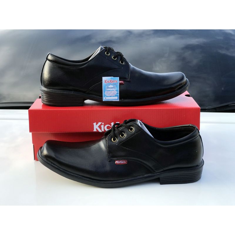 SSB X KICKERS Pantofel tali hitam formal Pria