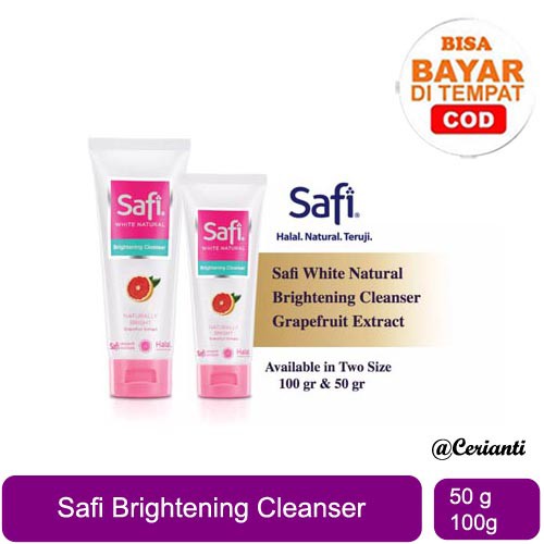 Safi Brightening Cleanser Grapefruit 50g 100gr_Cerianti