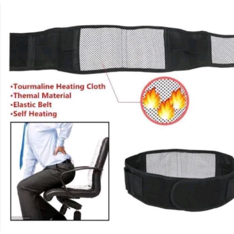 korset Tourmaline Alat Therapy Pinggang Magnetic / Terapi Magnetik Turmalin pinggang /  terapi panas pinggang /  sabuk terapi pinggang / belt magnetic