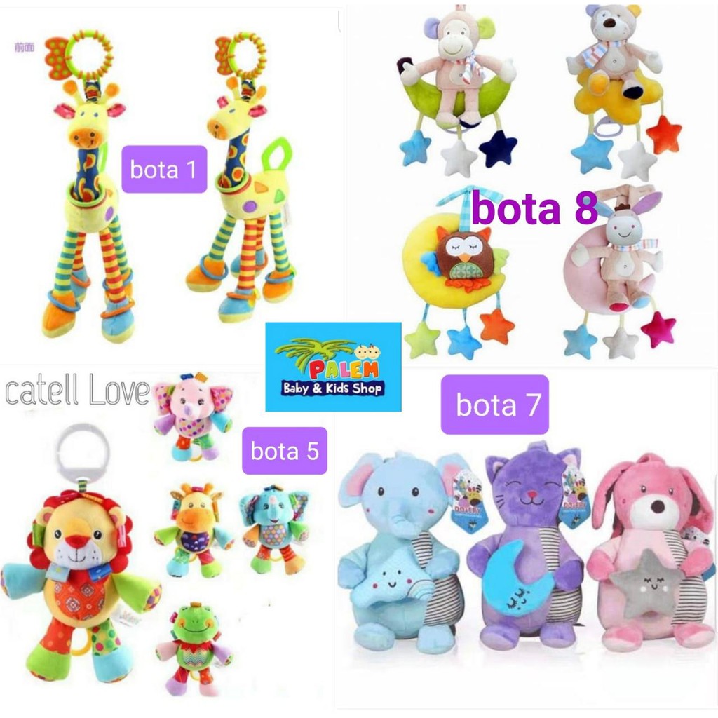 Catell Love Boneka Tarik Musik Bulan &amp; Animal