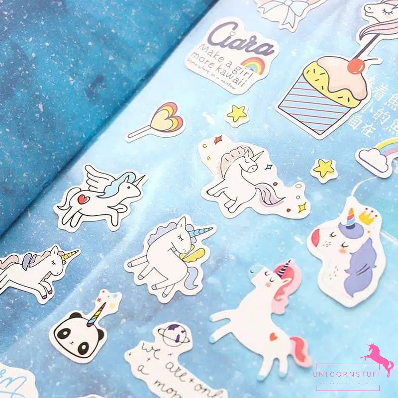 Sticker Unicorn Anak Tempelan Buku Journaling Hias Perempuan Sticker Phone Notebook Student StationeryMy Little Pony My Little Pony