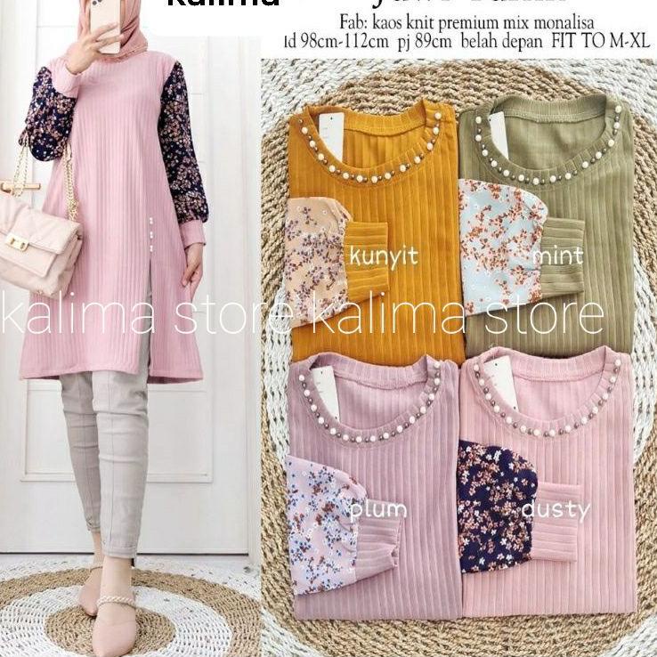 Sudah READY.. tunik import terbaru 2022/baju tunik wanita aplikasi mutiara