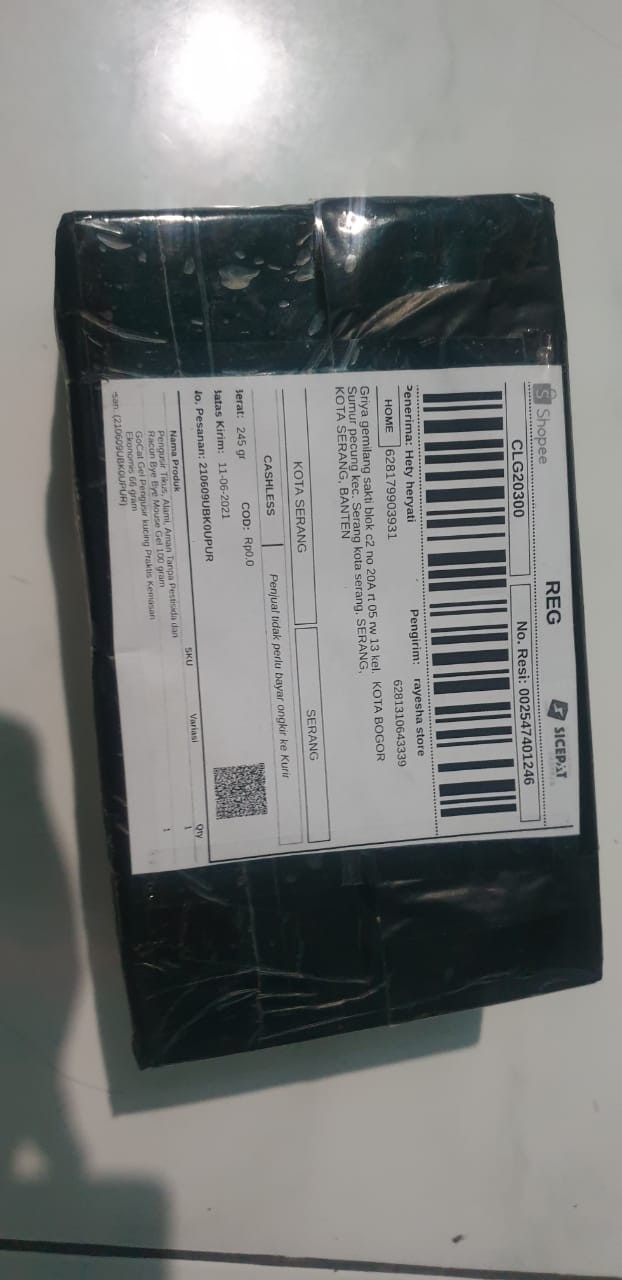 Pengusir Tikus, Alami, Aman Tanpa Pestisida Dan Racun Bye Bye Mouse Gel 100 Gram