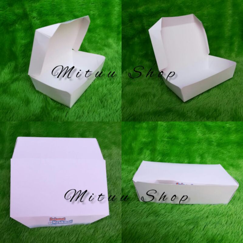 

Paper Box Polos/Kemasan Makanan Kotak Polos/Kotak Kertas Makan