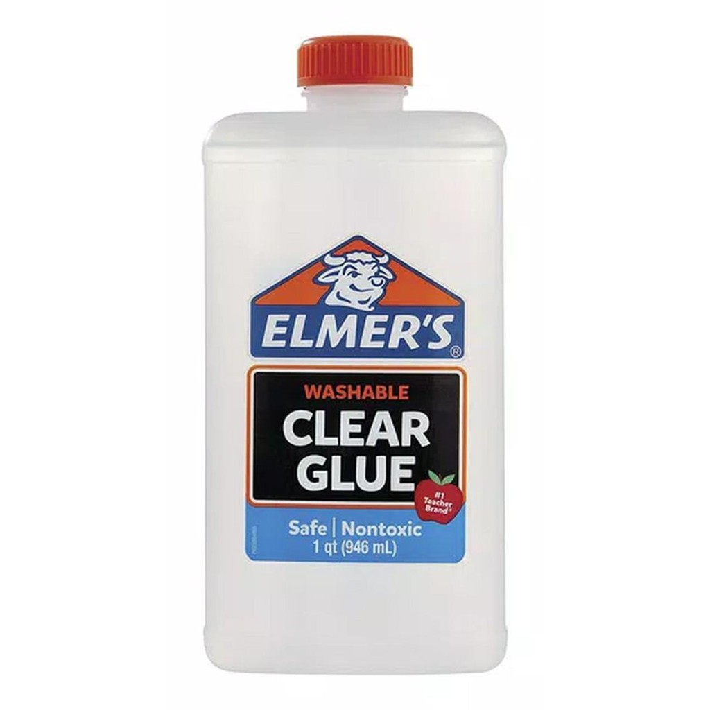 

BARANG BARU Elmers Washable Clear School Glue 32 fl oz / 946 ml