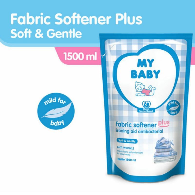 Jual MY BABY Fabric Softener Plus Ironing Aid Soft & Gentle - 1500ml ...