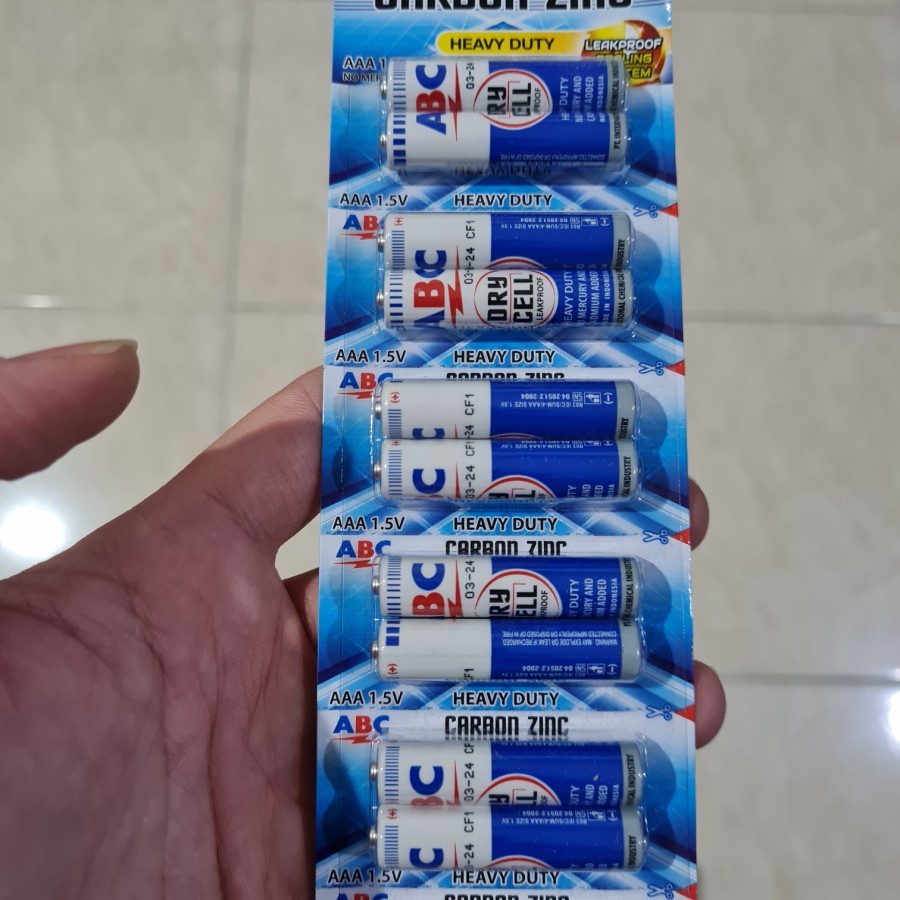 (COD) Baterai Battery Batere ABC Biru AA/A2 isi 2pc / Baterai ABC AA