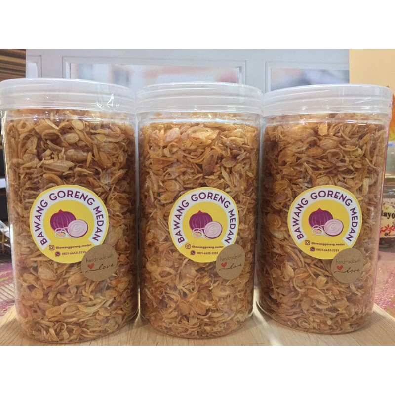 

Bawang Goreng Medan Asli - 250 gram bawang kriuk bawangenak bawanggoreng oleolemedan bawangmerah oleholehmedan kulinermedan cemilanmedan bumbu masak penyedap alami mpasi antigtm