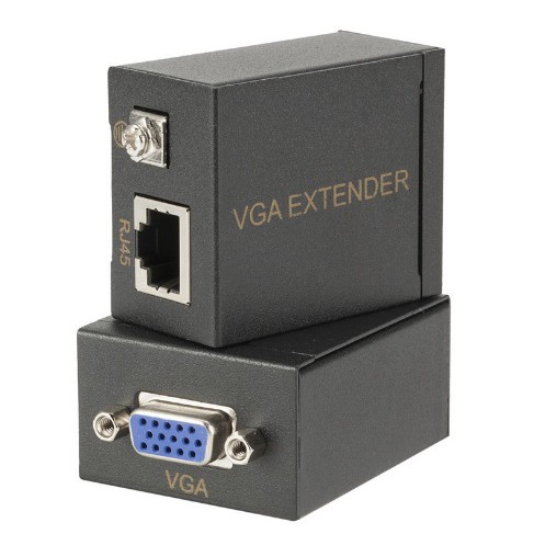 Vga extender 60m single cat5 - cat6 vga extender up to 60 meter