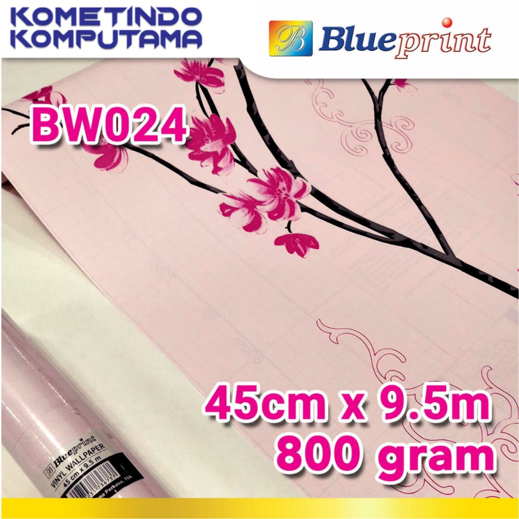 BW024 Wallpaper Sticker Vinyl Dinding BLUEPRINT 45Cm x 9,5M Motif BW024 - Wallpaper Dinding