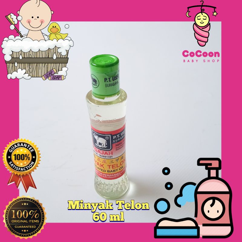 Minyak Bayi Medicated Baby Oil Minyak Telon Cap Gajah 60 ml 60ml