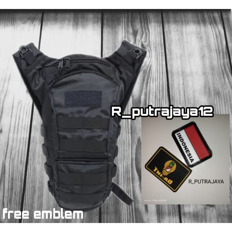 TAS SEPEDA HITAM/TAS SEPEDA PUNGGUNG / TAS RANSEL SEPEDA