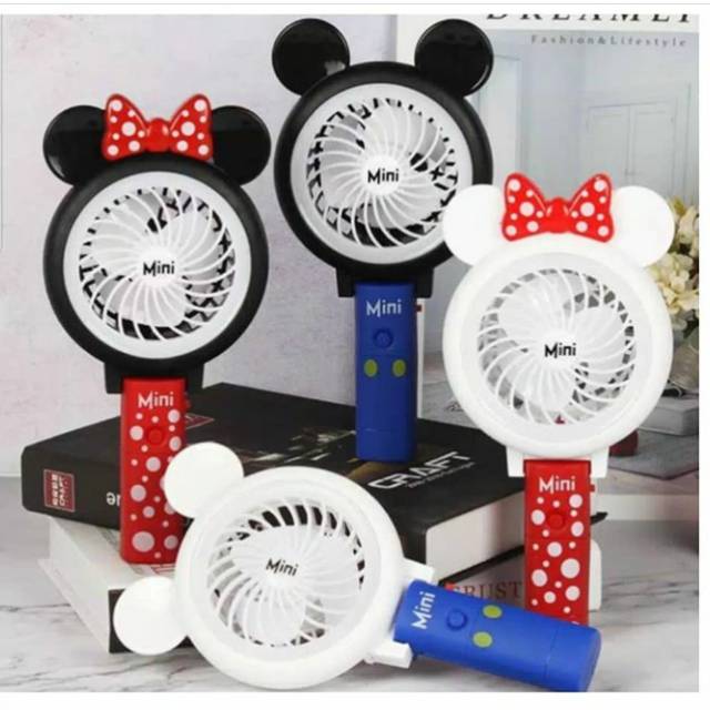 Kipas Angin Lipat Karakter Mickey Mini Mouse