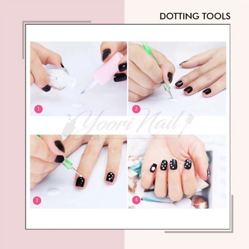 5pcs Dotting tools set nail art dotting tool dot pen brush nailart