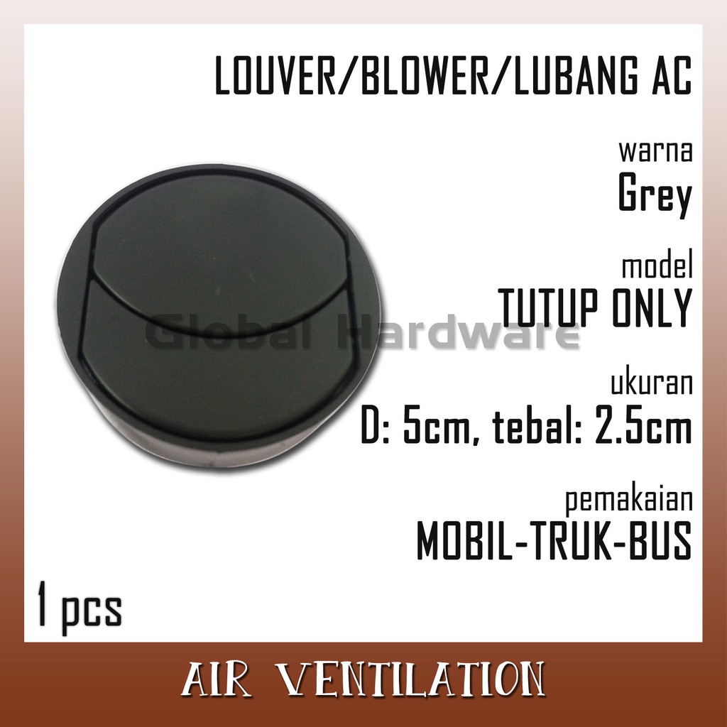 Louver Lover Louwer Lower Kisi AC Air Vent Ventilation Tutup Ventilasi Lubang Angin Bus Mobil 07