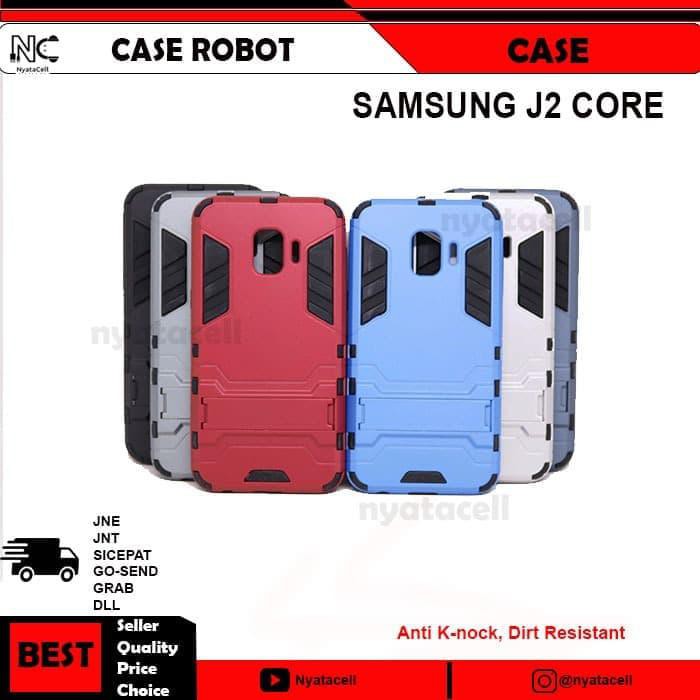 SUPER PROMO SAMSUNG J2 CORE CASE ROBOT HARD/TRANSFORMER/HYBIRD/SPIGEN/IRON MAN - HITAM