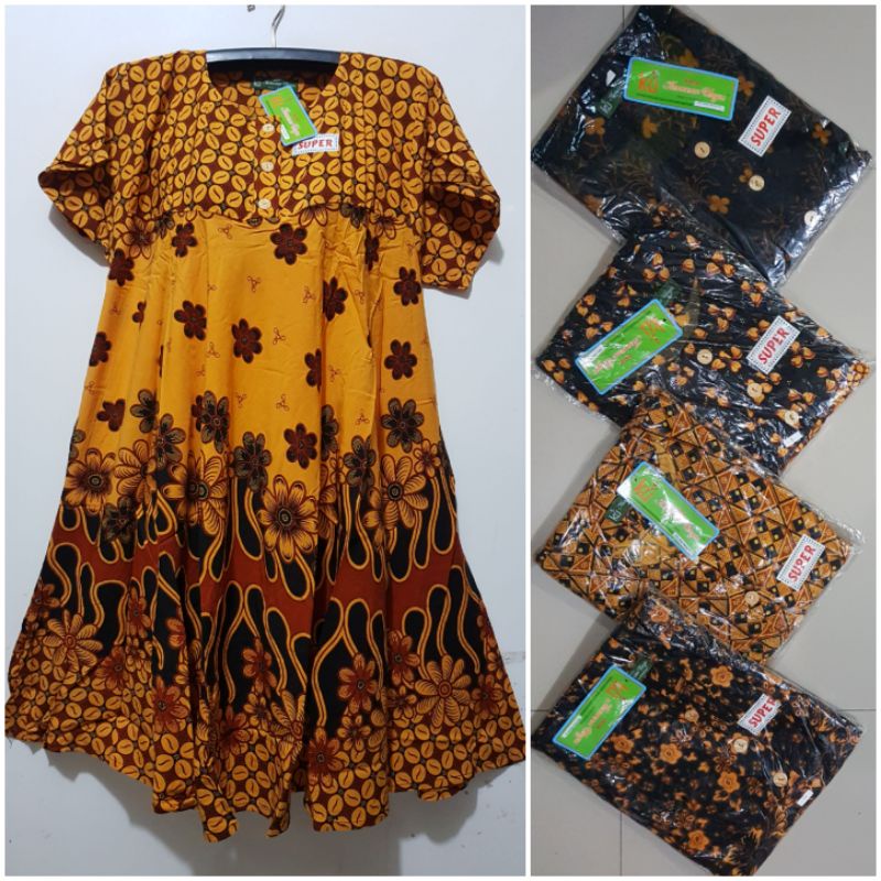 YULI - KLOK BOBOK SL SOGA LD 100 CM PB 105 CM BATIK KENCANA UNGU LEBEL HIJAU KUI