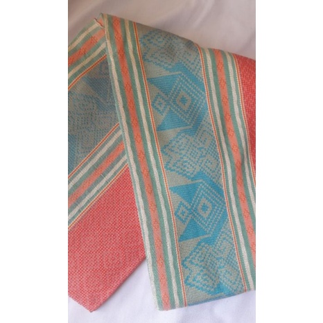 TENUN SONGKET BATAK/KAIN TENUN BATAK/KAIN ETNIK TUMTUMAN WARNA SOFT MERAH