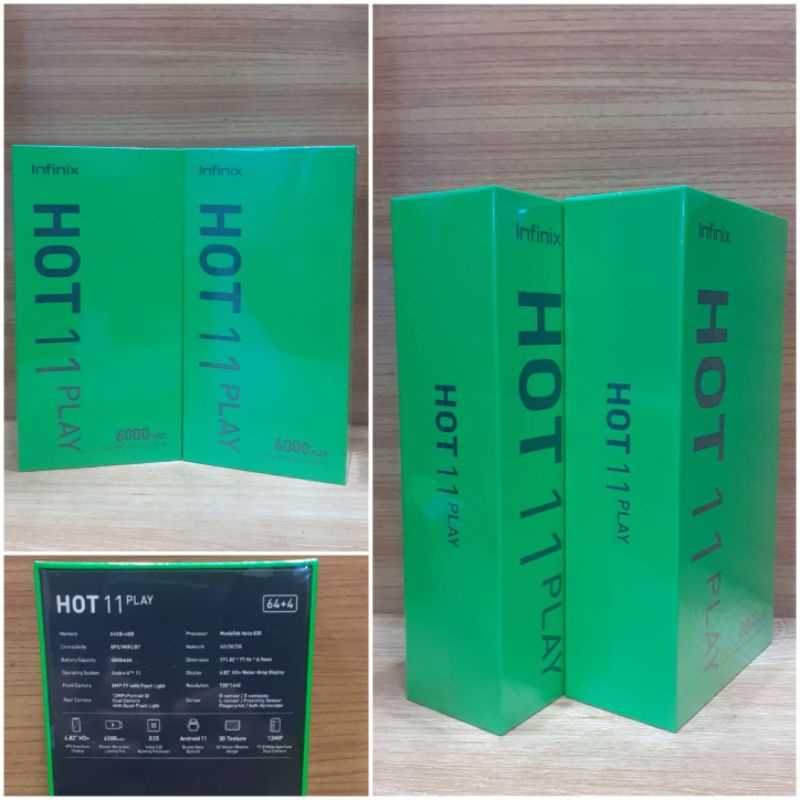 HP INFINIX HOT 11 PLAY 4/64GB GARANSI RESMI