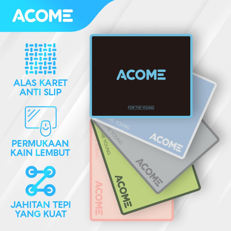 ACOME Fashion Mouse Pad Alas Karet Anti Slip AMP01