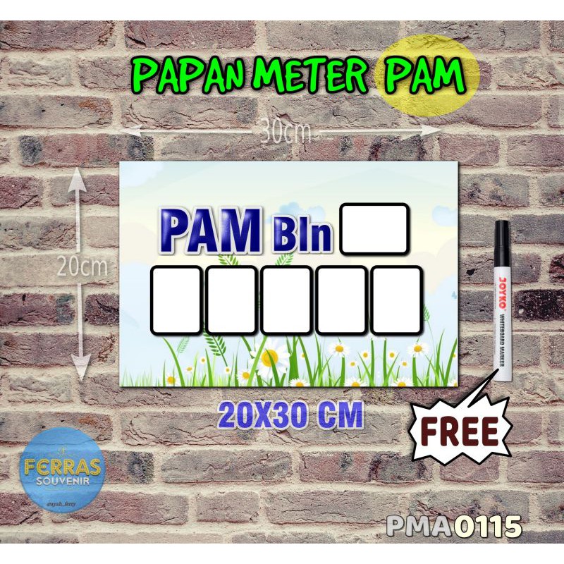 

Ferras Papan Meter Listrik PLN PAM motif Unik - Floral 15