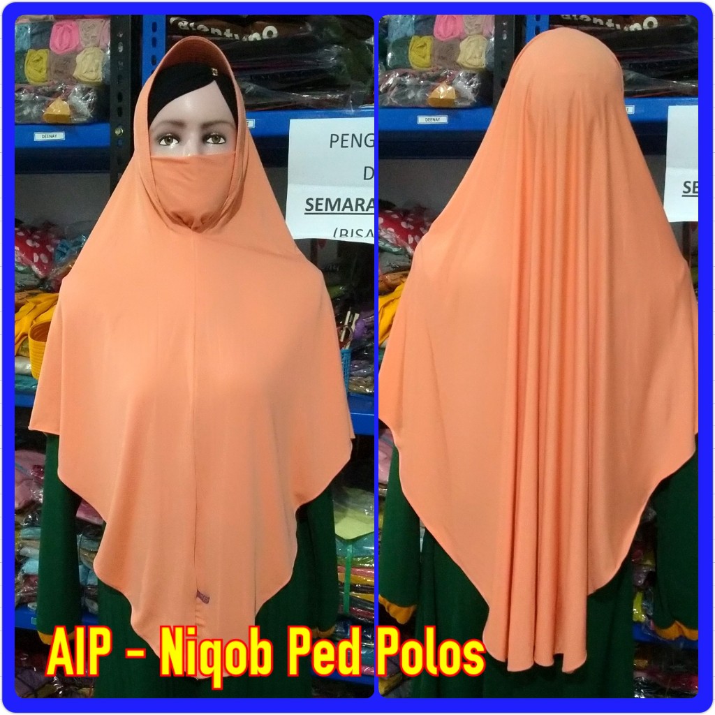 JILBAB HIJAB KERUDUNG INSTAN SEMIJUMBO AIP NIQOB PED POLOS