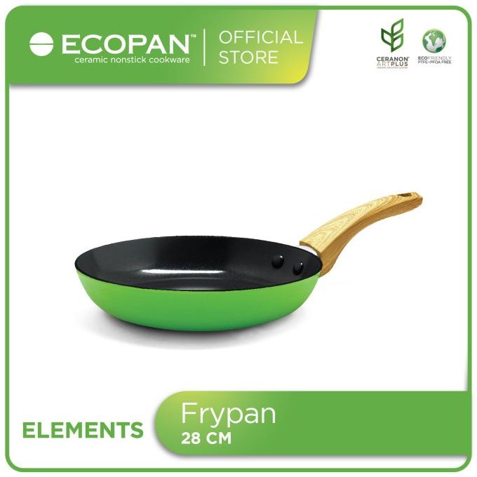 BEST Ecopan Elements Frypan 28cm / Wajan Keramik Anti Lengket
