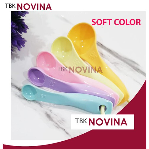 SENDOK TAKAR Set 5 in1 Warna - Measuring Spoon Sendok Ukur Bumbu Tepung Air