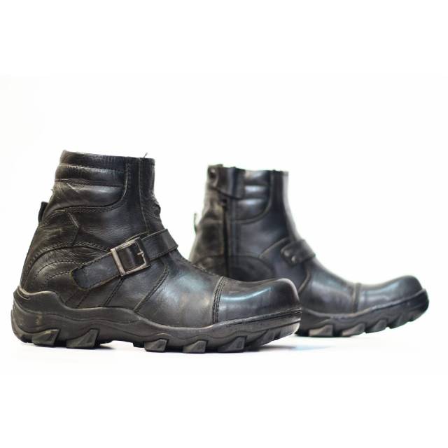 Sepatu Boots Safety Kulit CAMEL ziper Original