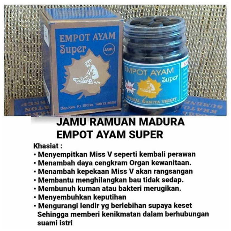 

JAMU MADURA ASLI EMPOT AYAM SUPER NY.ZAITUN