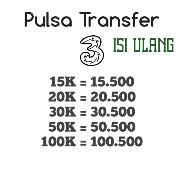 Pulsa Transfer Tri 3