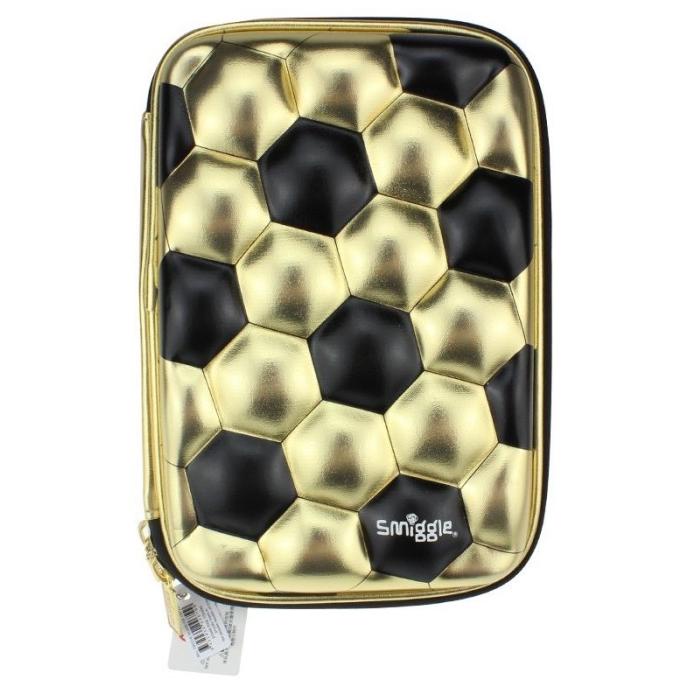 

SMIGGLE CARRY CASE BOLA GOLD EDITION KOTAK PENSIL ANAK DFD6546E