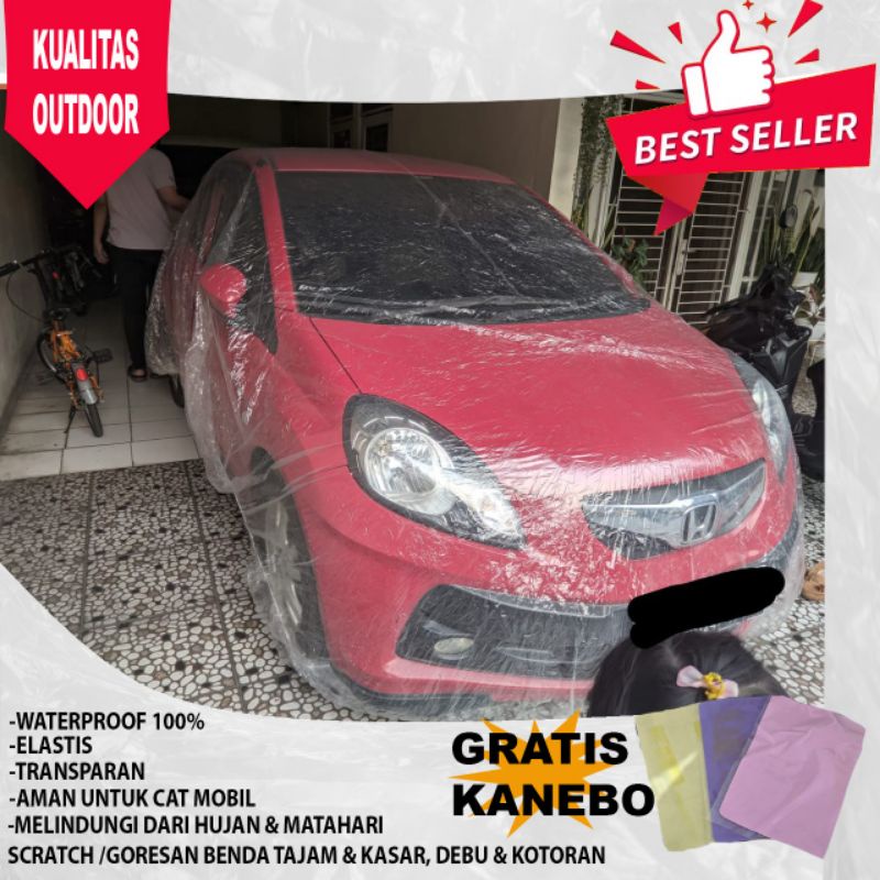 Sarung mobil transparan Agya Ayla Splash Mirage Ignis Cover mobil transparan Agya Ayla Splash Mirage