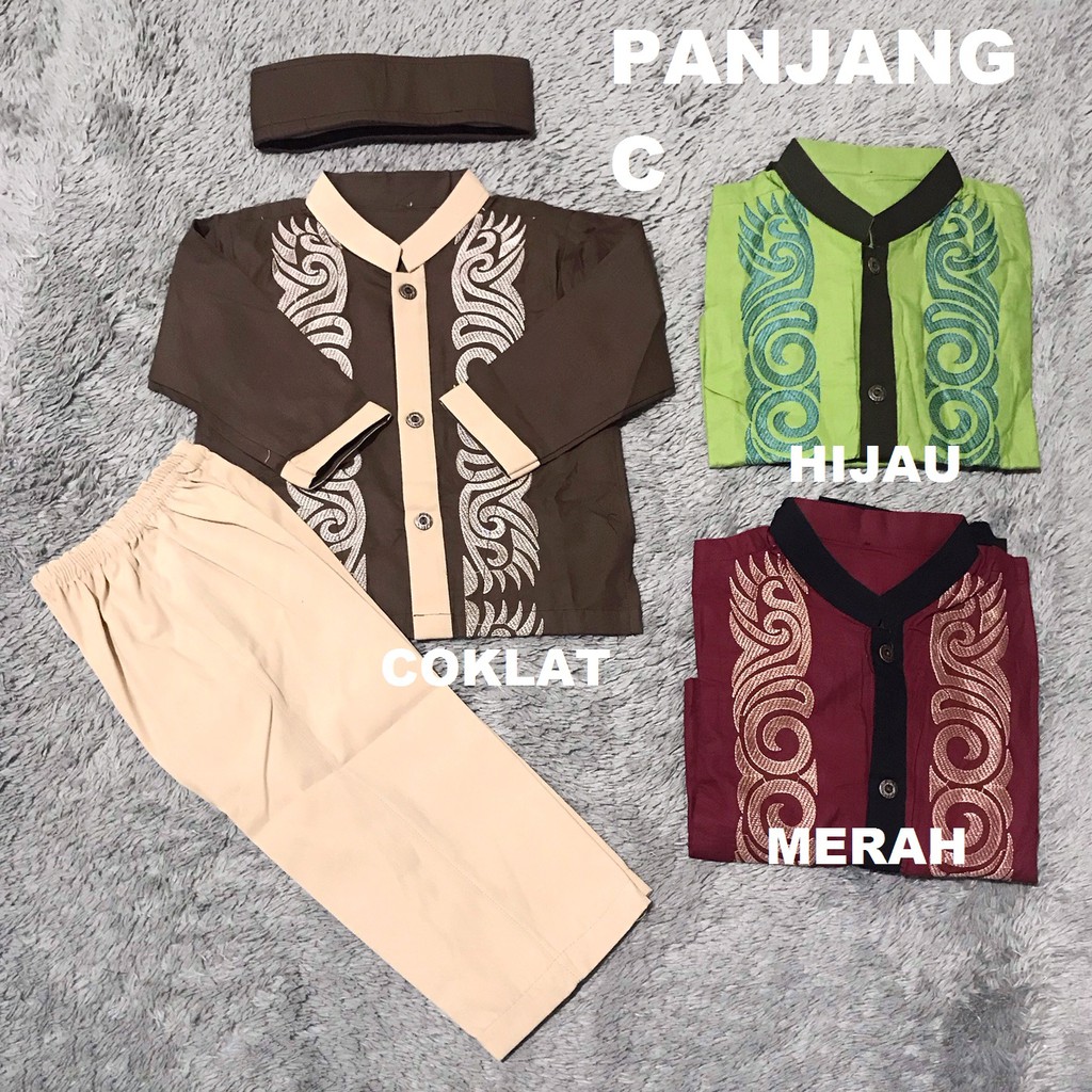 Baju Setelan Koko Anak / Setelan Muslim Anak Usia 0-2 Tahun