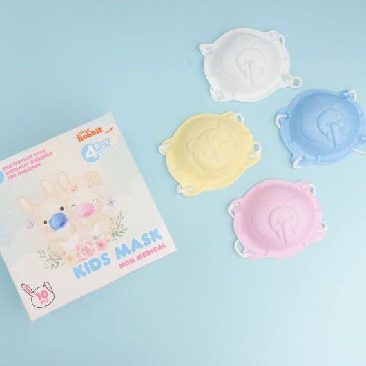 Masker Bayi dan Anak 4Ply 3D Karakter lucu BUY 1 GET 1 FREE ( No PACKAGING )