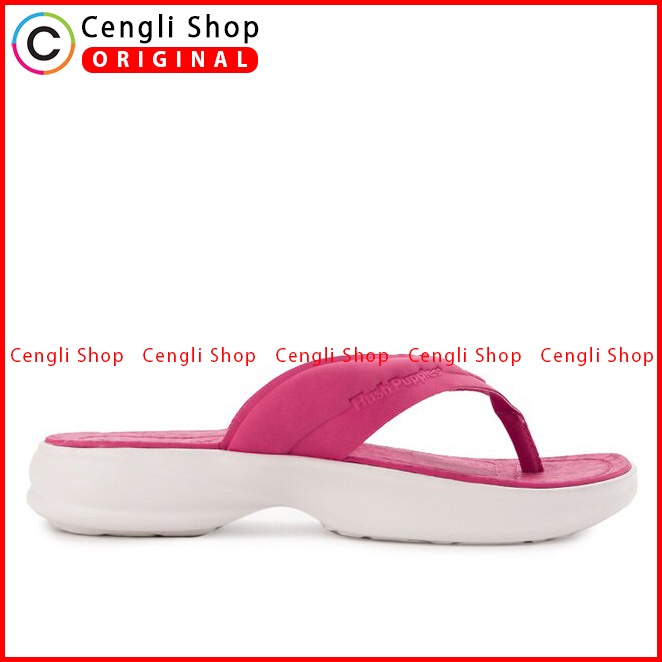 SANDAL JEPIT HUSH PUPPIES WANITA ORIGINAL CASUAL TERBARU PINK HW03