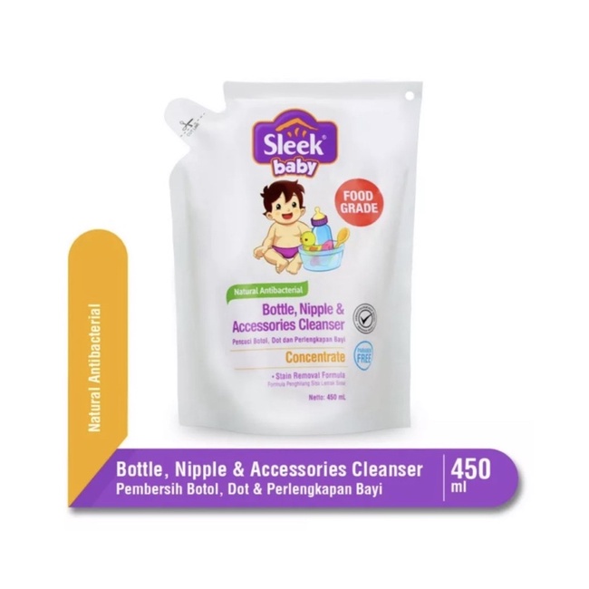 Sleek Nipple &amp; Baby Acc Cleanser 450ml