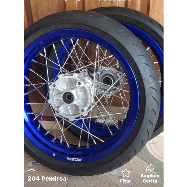 roda supermoto Honda Crf ban set supermoto atau Velg set supermoto crf