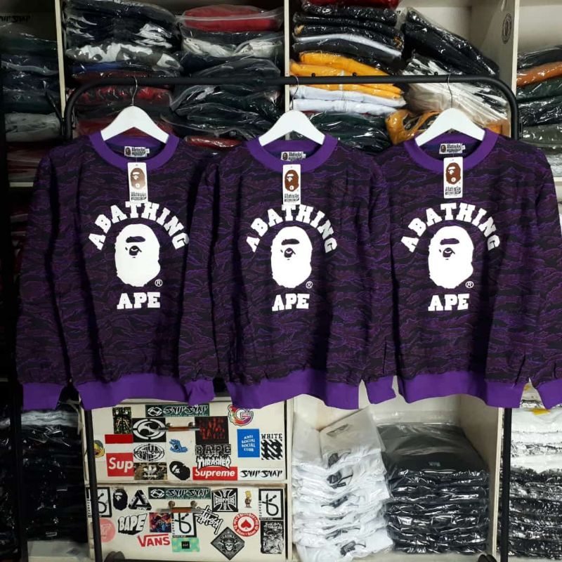 CREWNECK BAPE HYPE HIGH QUALITY CASUAL HYPE FASHION PRIA