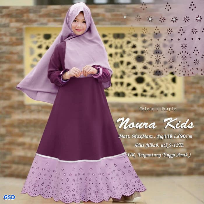 Baju gamis anak 8 tahun