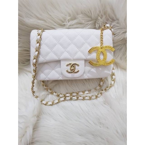 TAS CHANEL CAVIAR MINI BIG CHARM SIZE 20