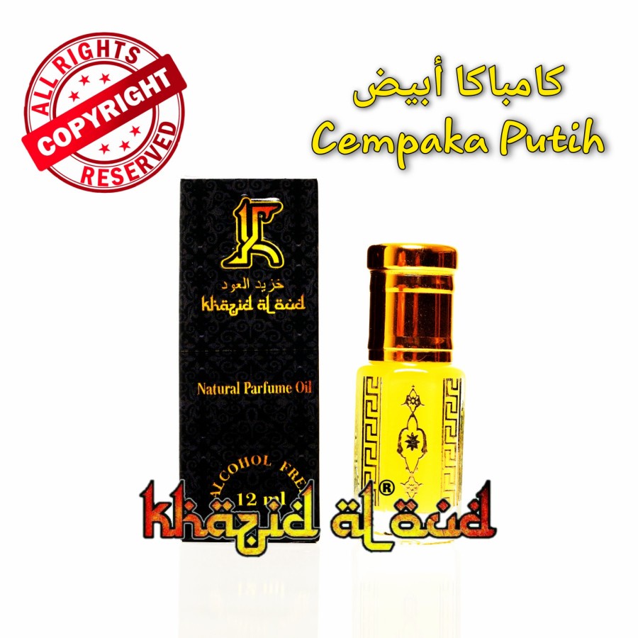 Khazid Al Oud - Parfum Cempaka Putih Asli - Minyak Wangi Arab Asli 100%